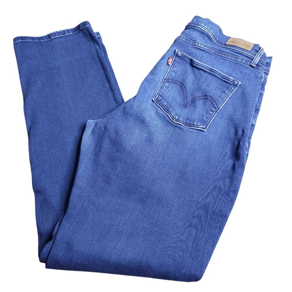 Levis Womens 512 Perfectly Slimming Skinny Leg Jeans 12 Medium Wash Mid Rise